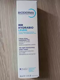 BIODERMA - Hydrabio légère - Crème d'eau hydratante 72h