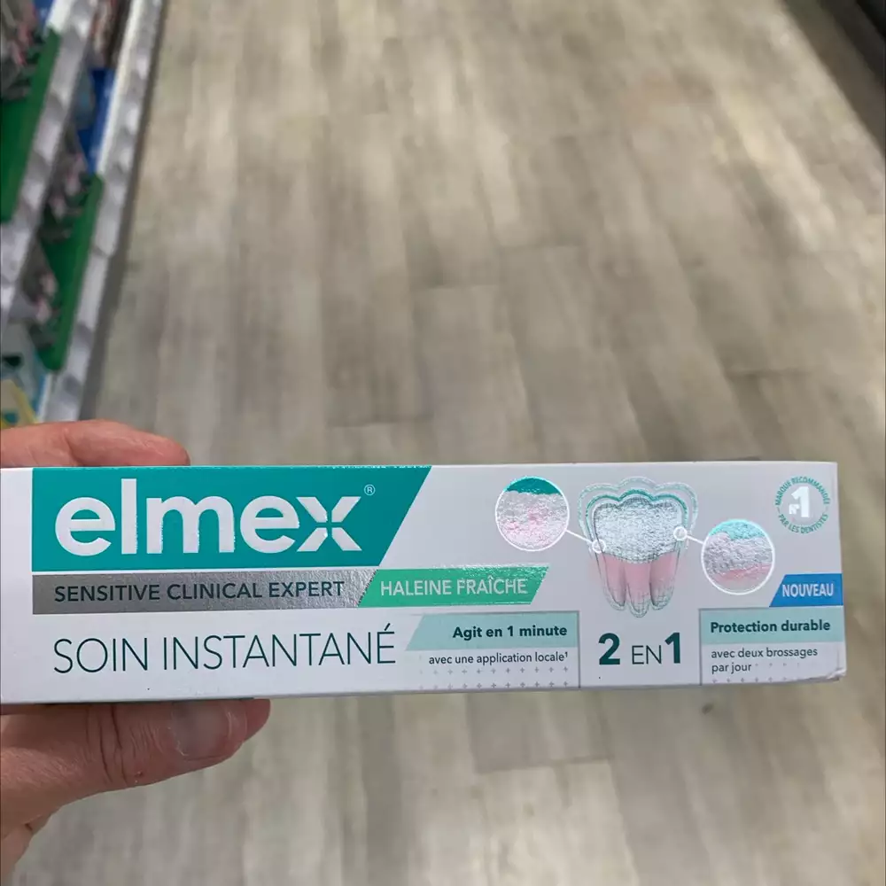 ELMEX - Dentifrice soin instantané 2 en 1
