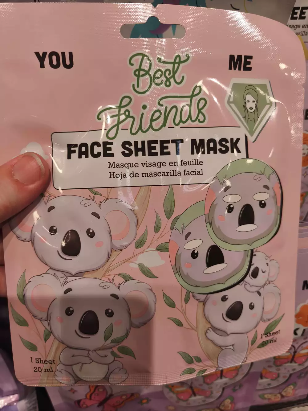 BEST FRIENDS - Masque visage en feuille