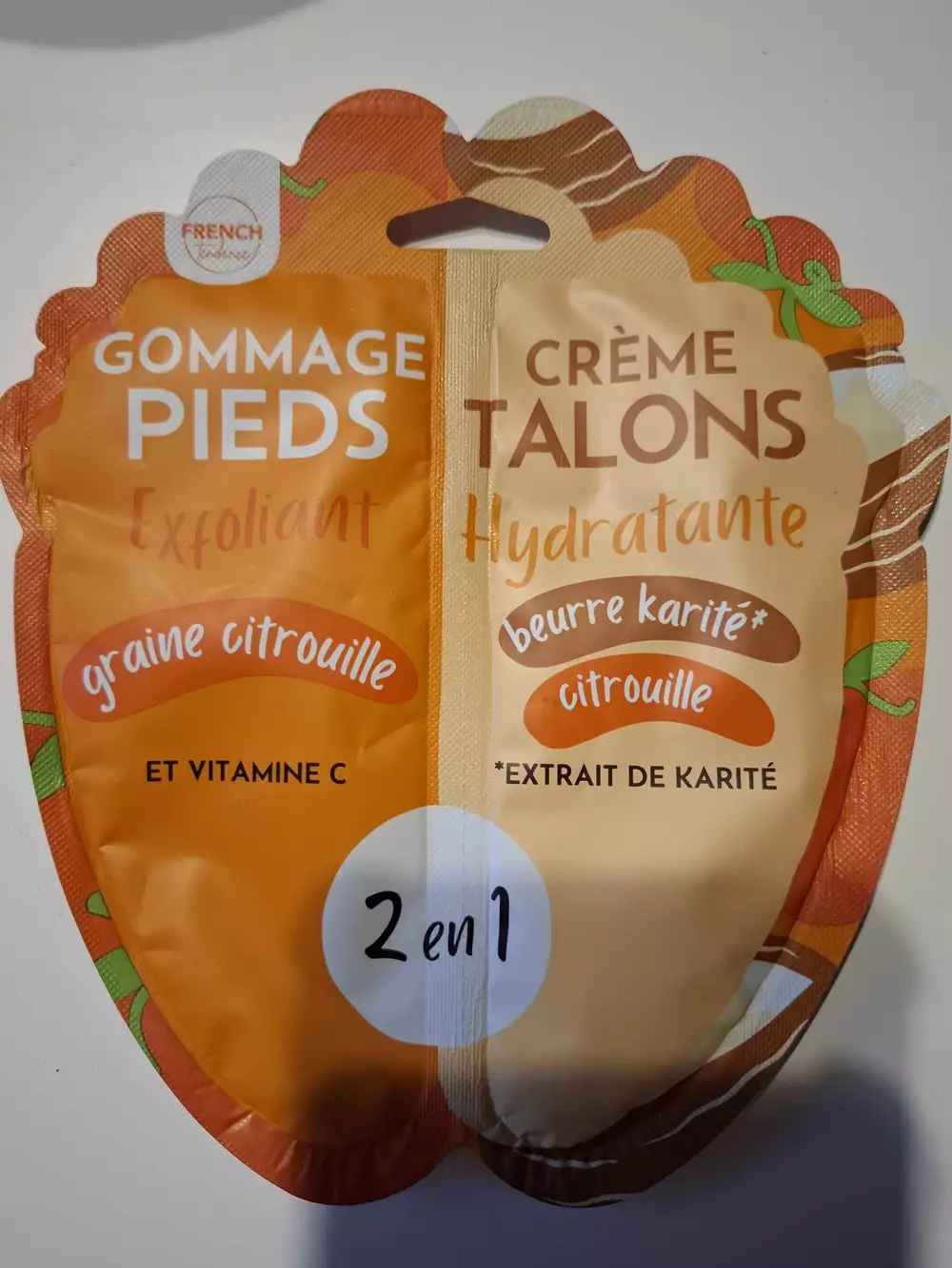 FRENCH TENDANCE - Gommage pieds exfoliant et crème talons hydratante