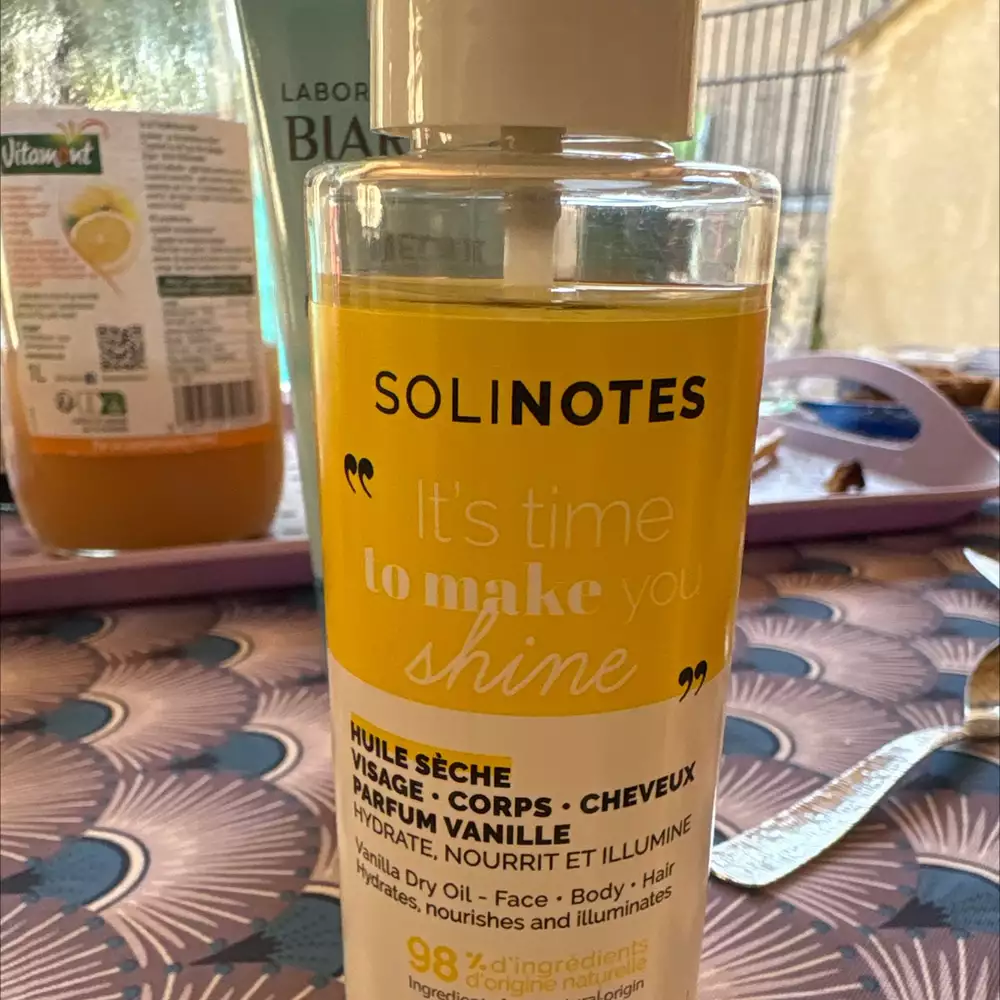 SOLINOTES - Huile sèche parfum vanille