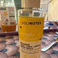 SOLINOTES - Huile sèche parfum vanille