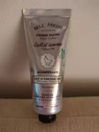 BELL'ANESSE - Crème mains lait d'ânesse bio