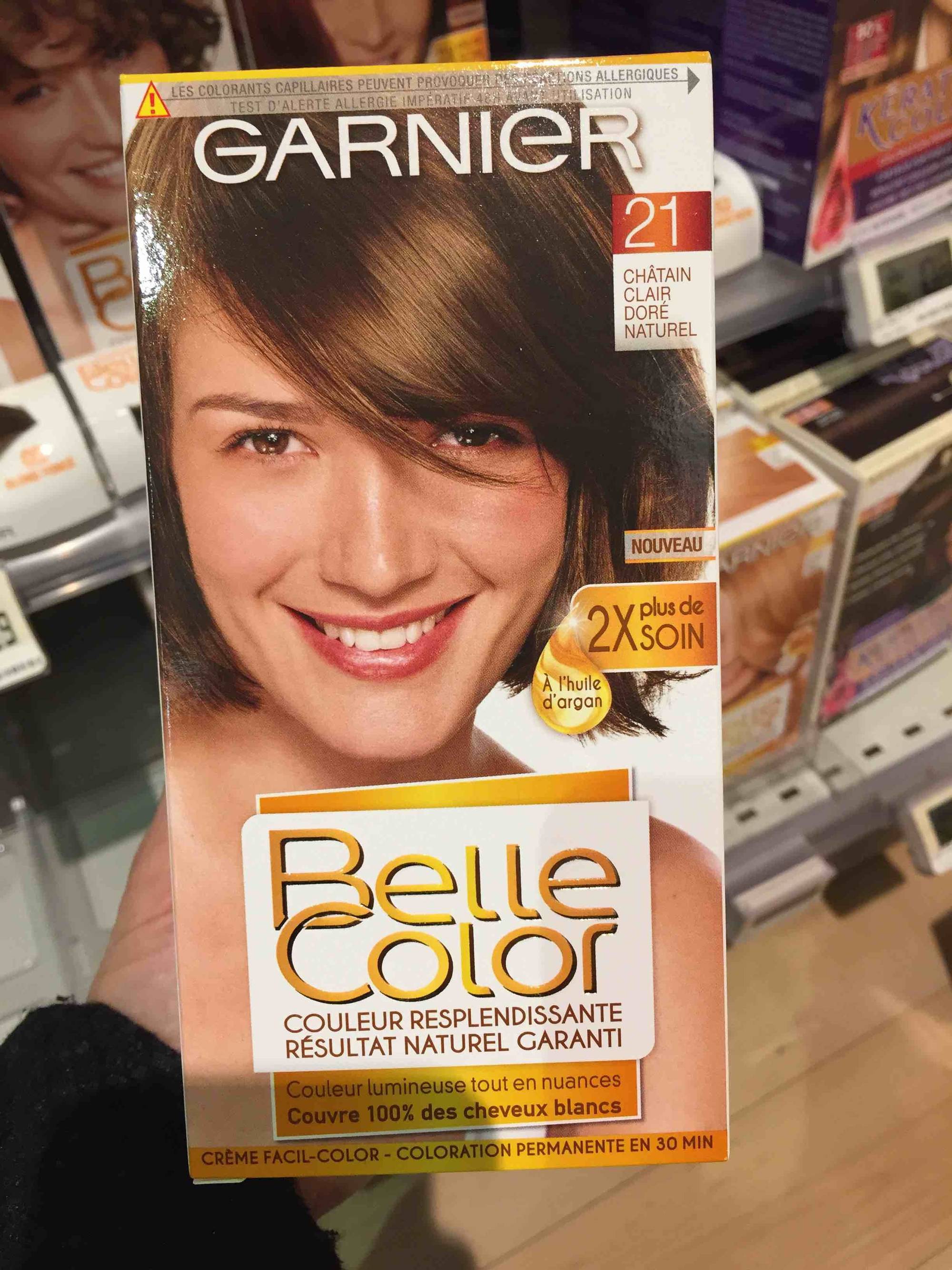 GARNIER - Belle color - Coloration 21 châtin clair doré naturel
