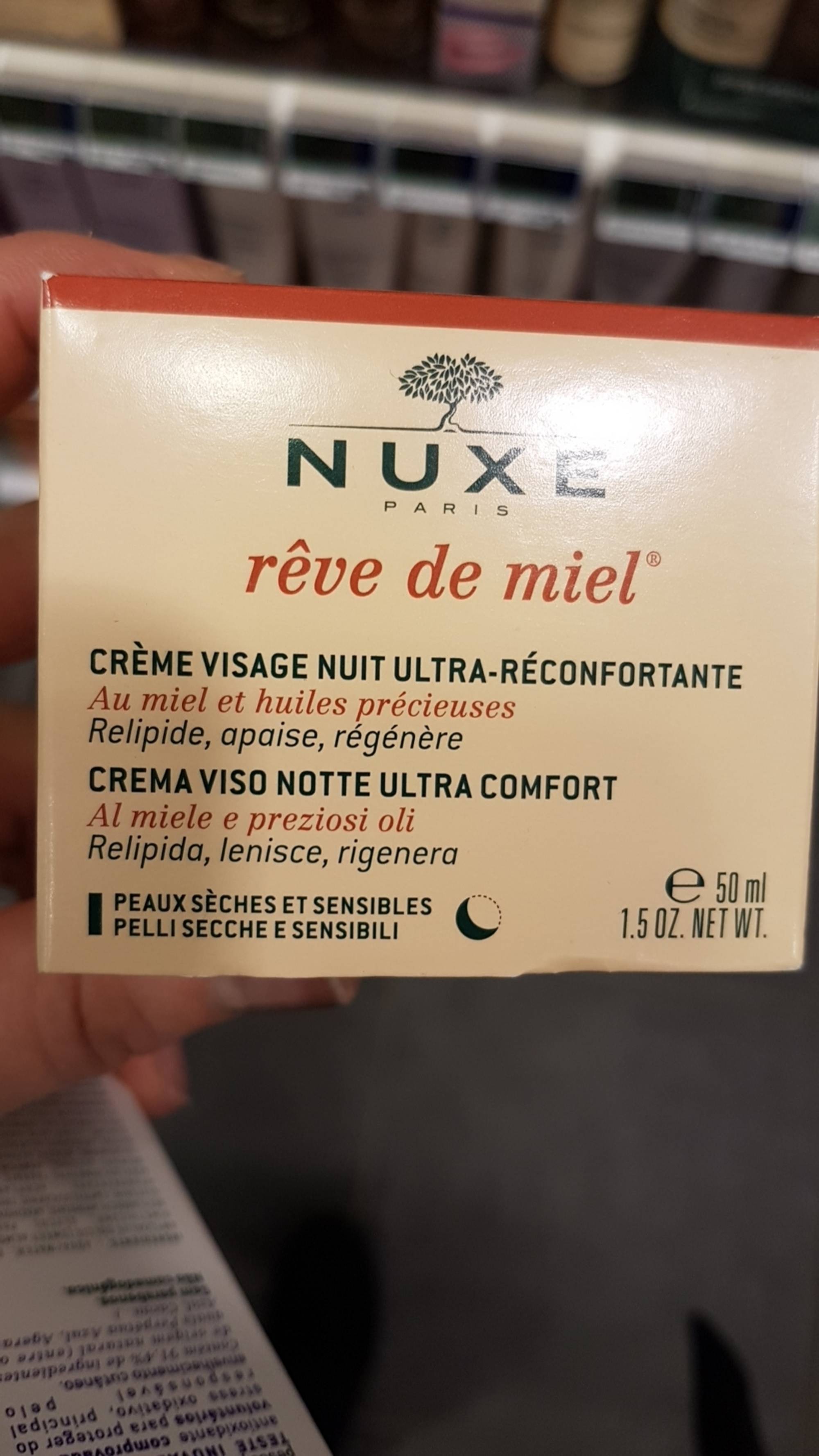 NUXE - Rêve de miel - Crème visage nuit ultra-réconfortante