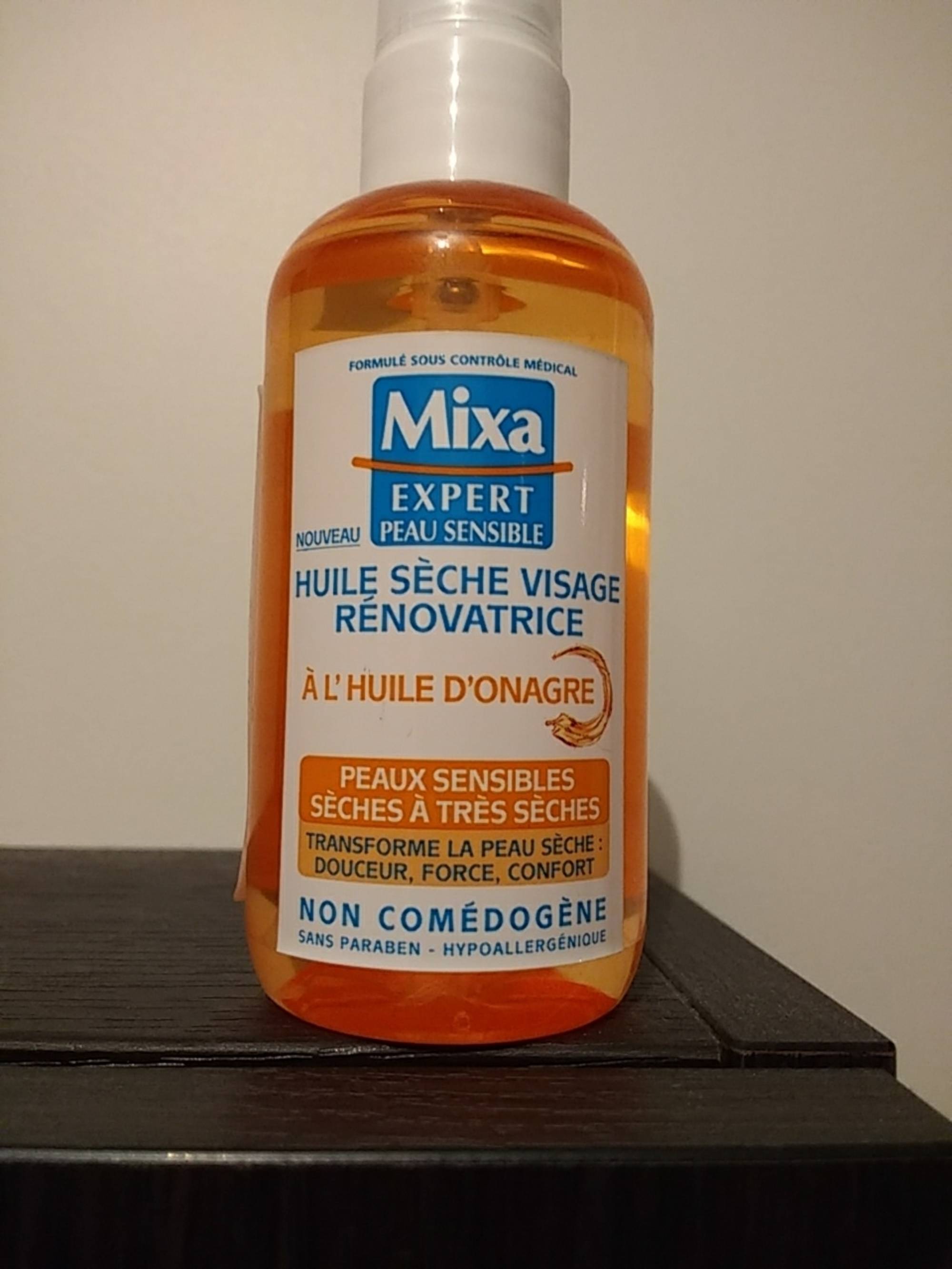 MIXA - Expert peau sensible - Huile sèche visage rénovatrice à l'huile d'onarge