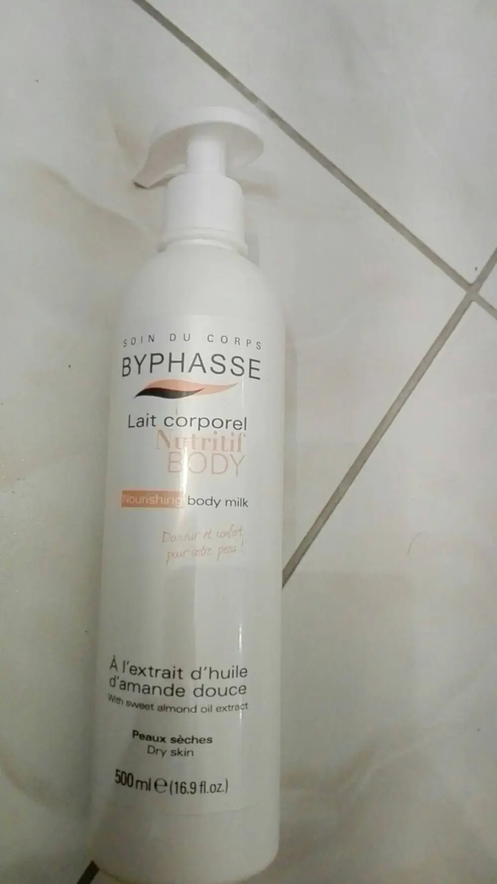 BYPHASSE - Lait corporel nutritif à l'extrait d'huile d'amande douce