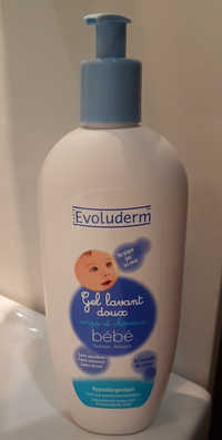 EVOLUDERM - Gel lavant doux corps et cheveux bébé - Nettoie, adoucit