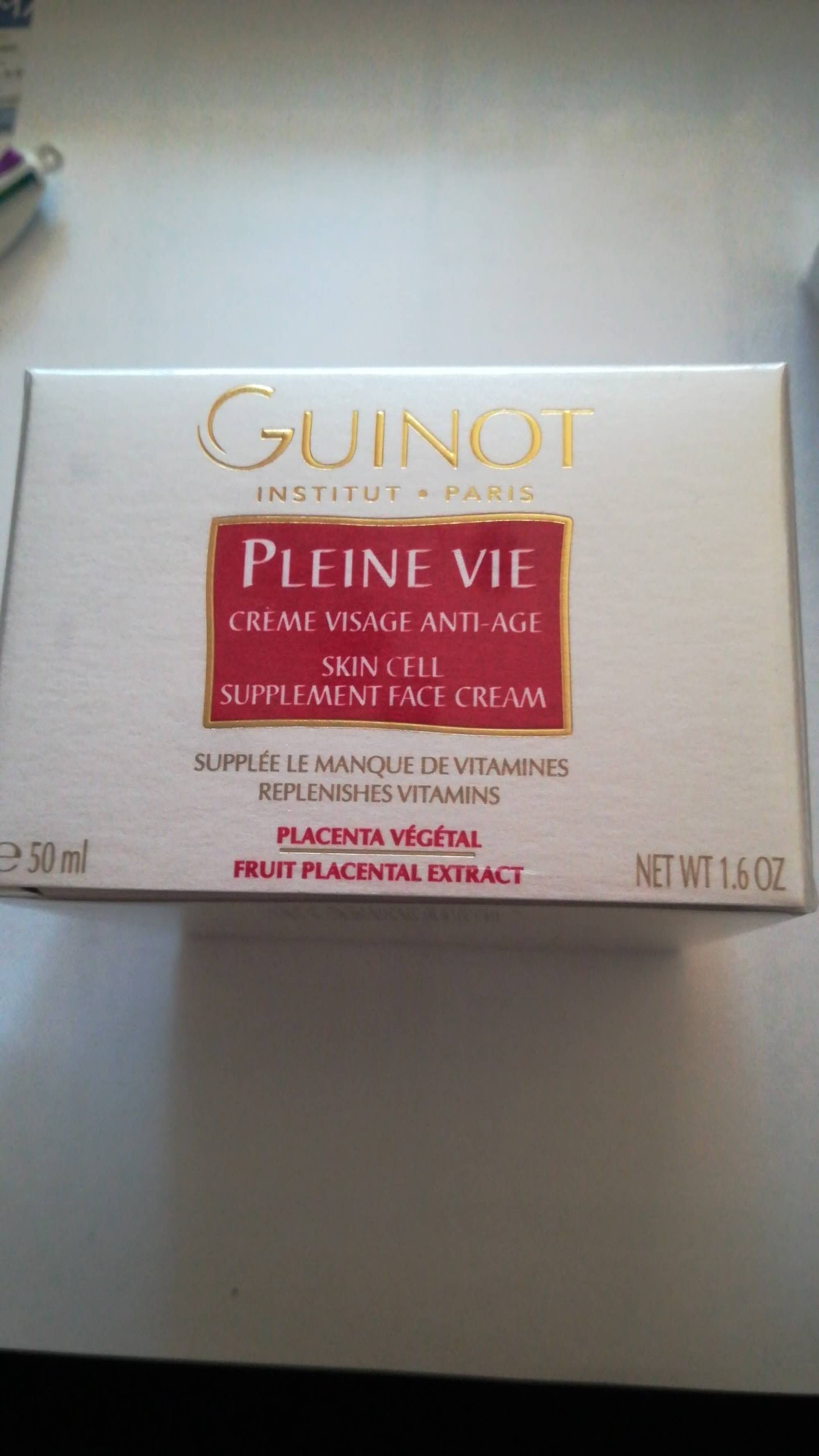 GUINOT - Pleine vie - Crème visage anti-âge