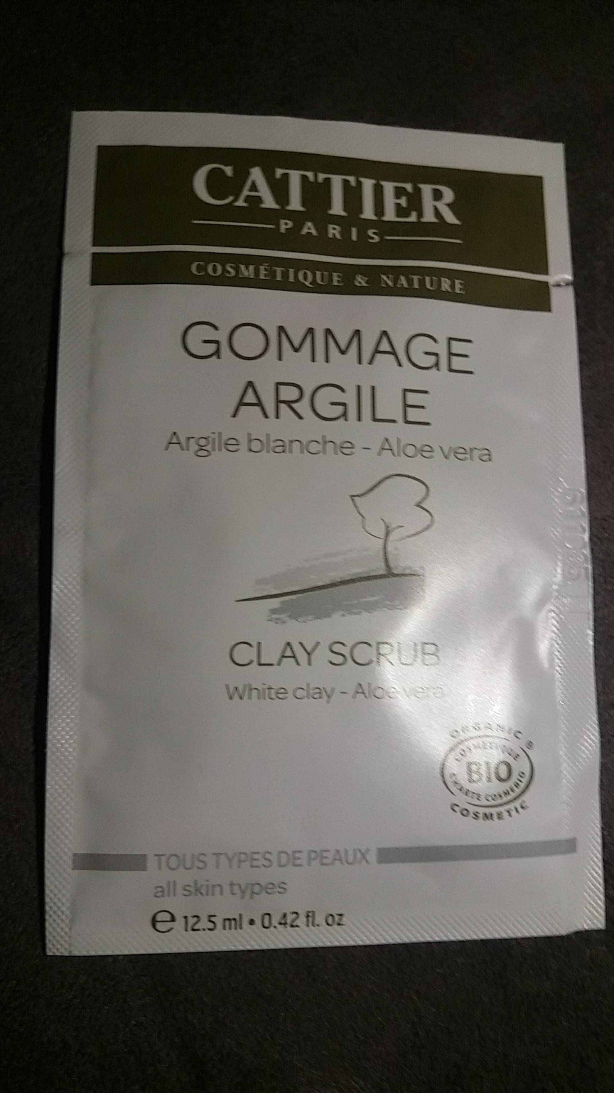 CATTIER - Clay scrub - Gommage argile blanche aloe vera bio