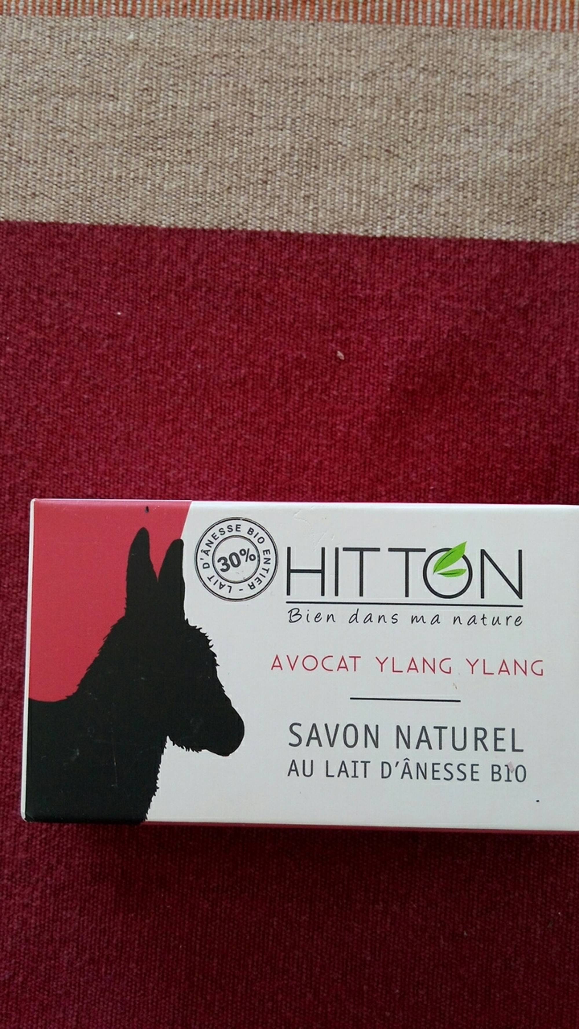HITTON - Savon naturel - Au lait d'ânesse bio - Avocat ylang ylang