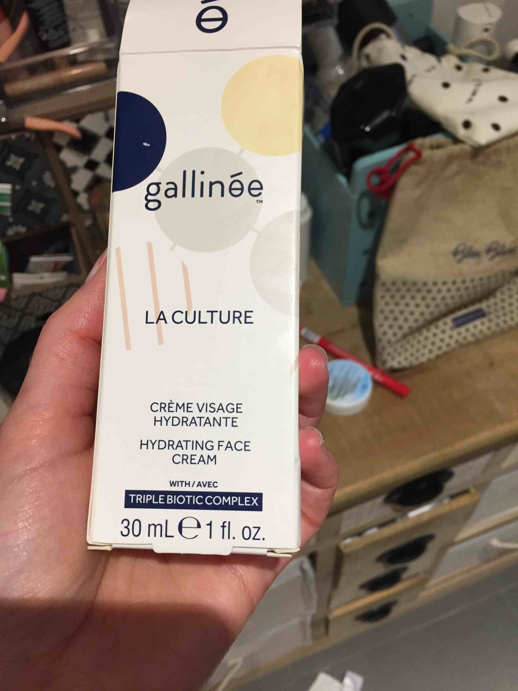 GALLINÉE - La culture - Crème visage hydratante