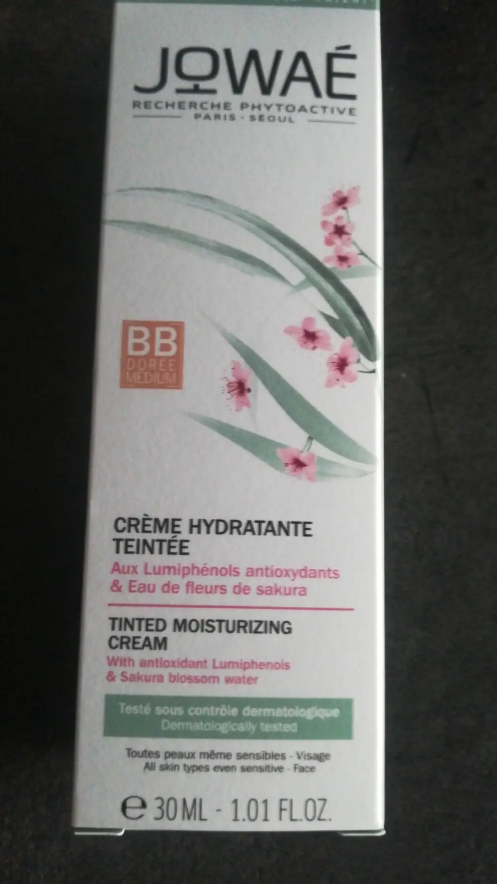 JOWAÉ - Crème hydratante teintée - BB dorée medium