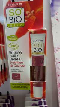 LÉA NATURE - So'bio étic - Baume huile lèvres - 02 prune soyeuse