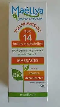 MAËLLYA - Roller massant aux 14 huiles essentielles