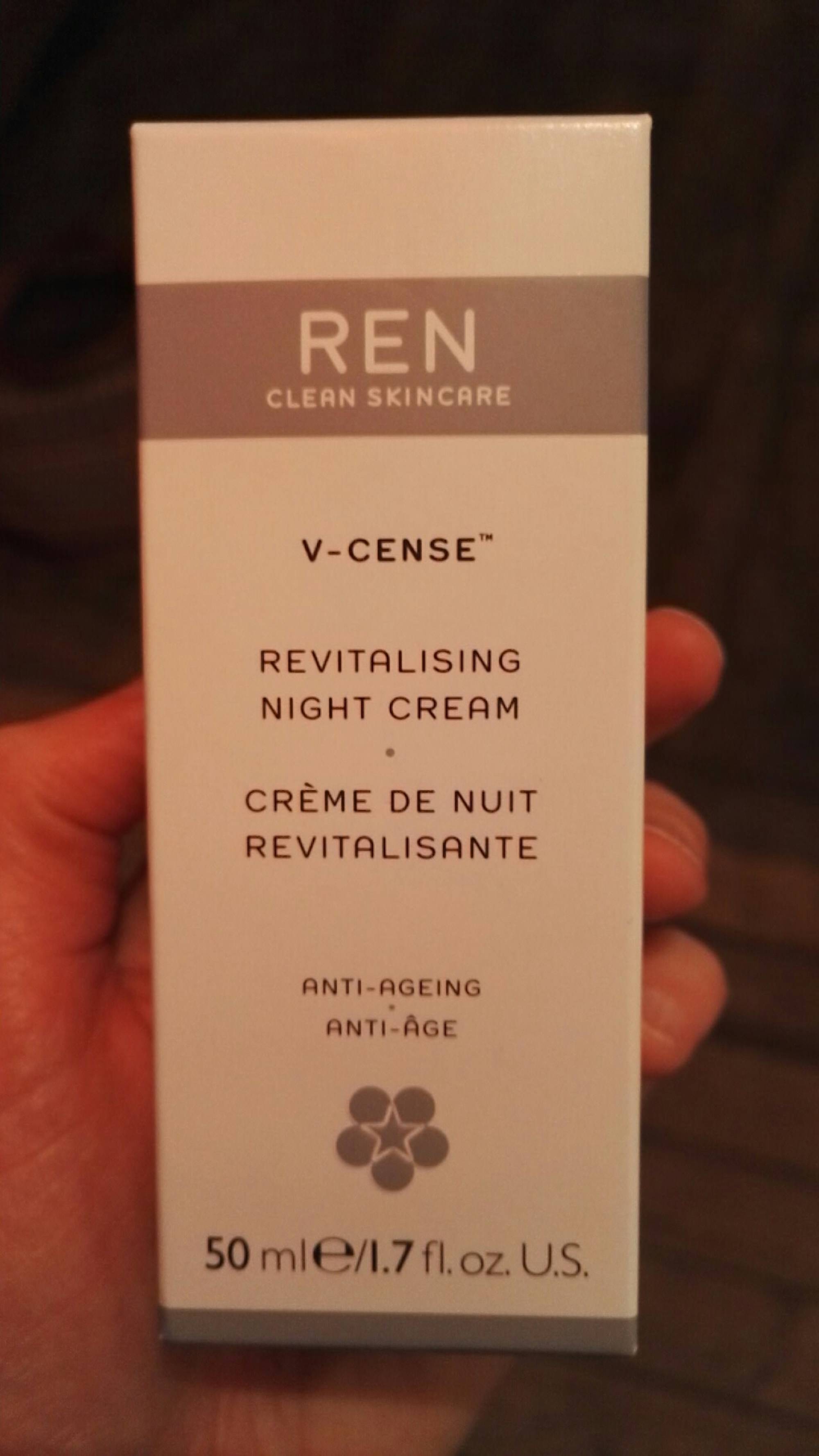 REN - V-cense - Crème de nuit revitalisante anti-âge