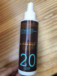 KORRES - Clear sunscreen - Body walnut & coconut spf 20