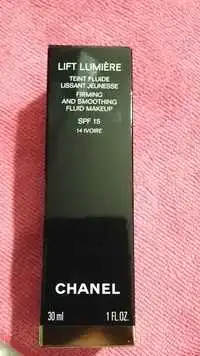 CHANEL - Lift lumière - Teint fluide lissant jeunesse SPF 15 14 ivoire