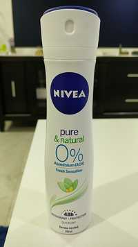 NIVEA - Pure & natural 0% - Deodorant protection 48h