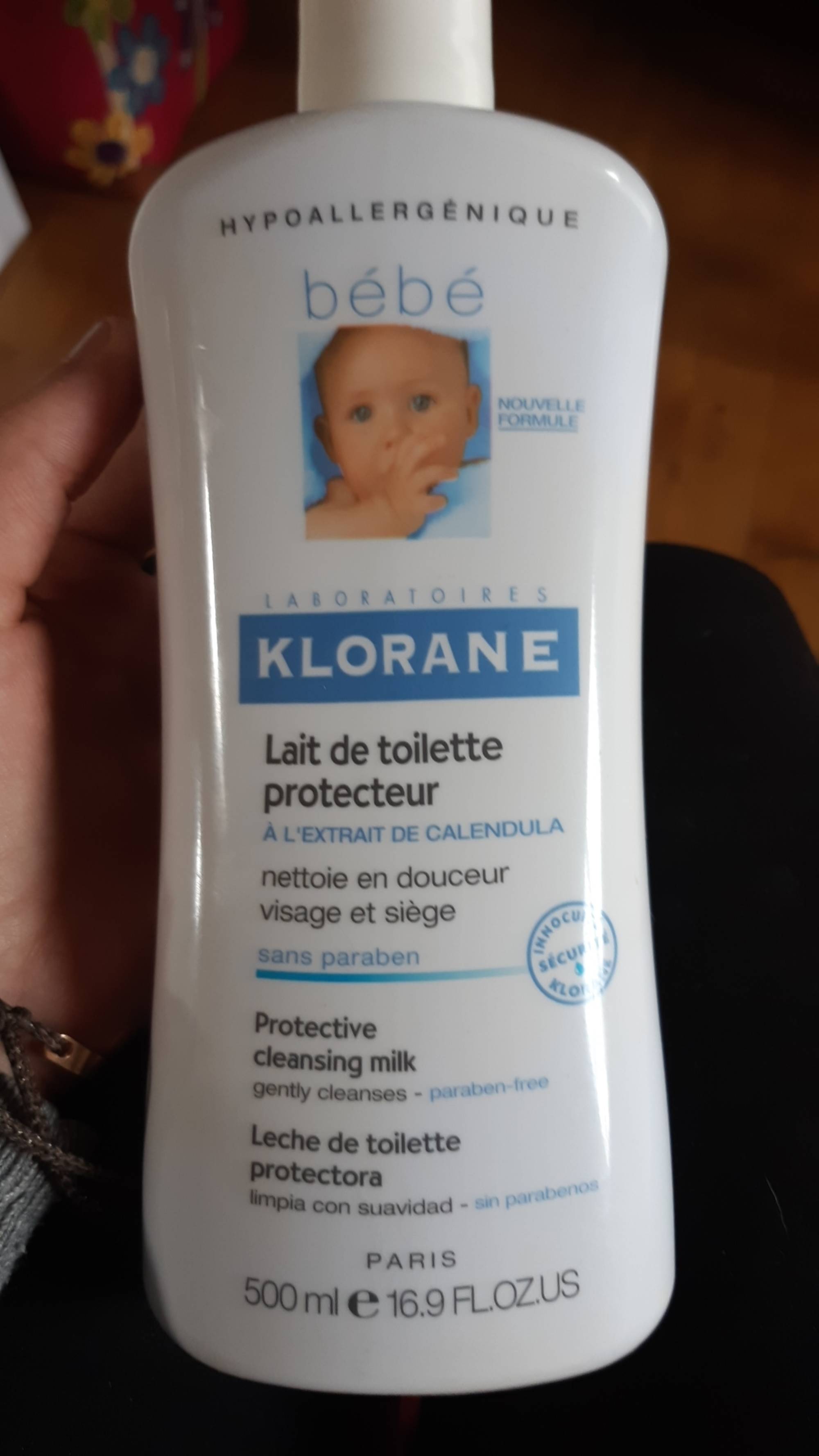 KLORANE - Bébé - Lait de toilette protecteur