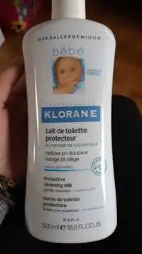 KLORANE - Bébé - Lait de toilette protecteur