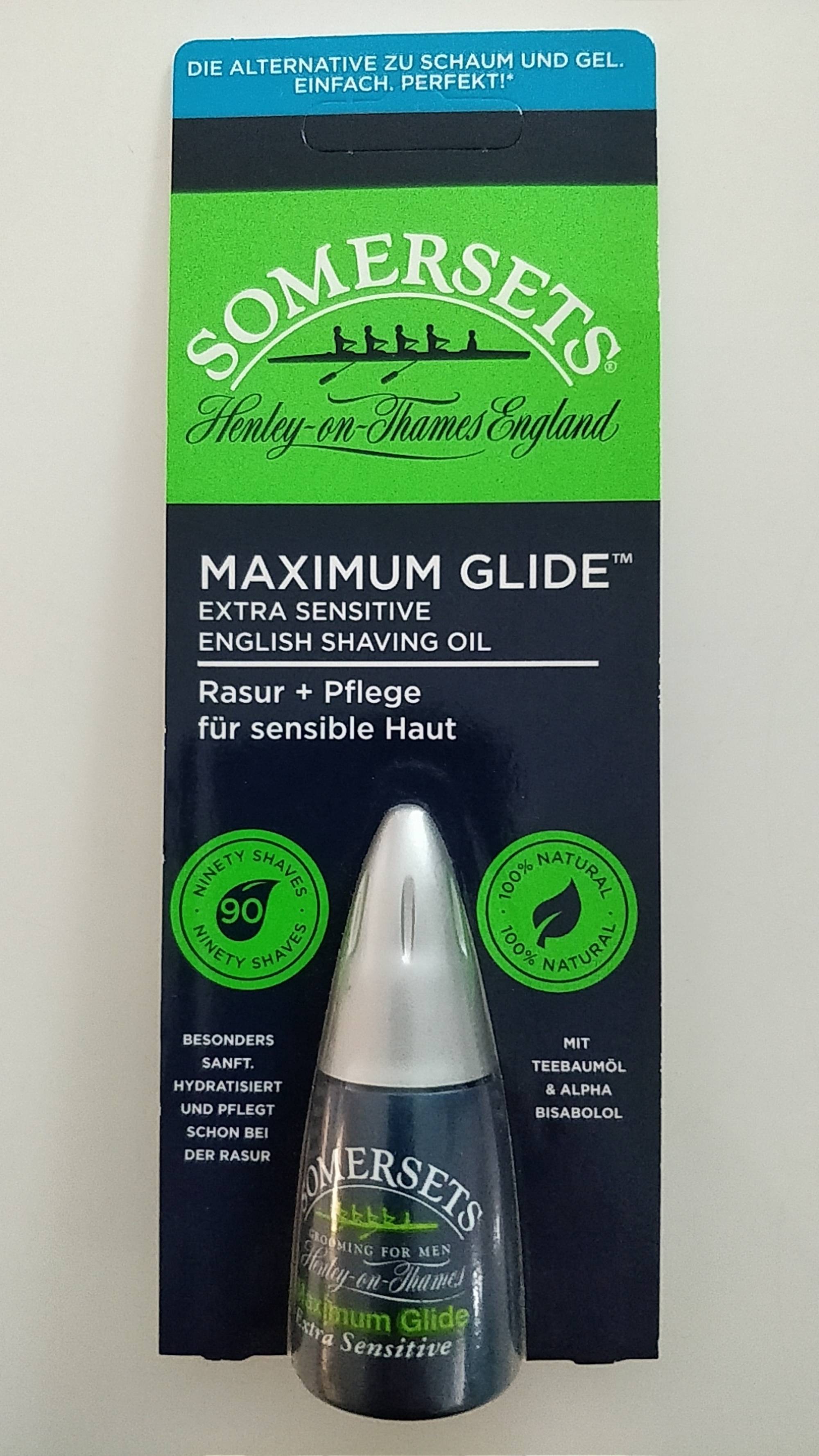 SOMERSETS - Maximum glide - Extra Sensitive Shaving Oil