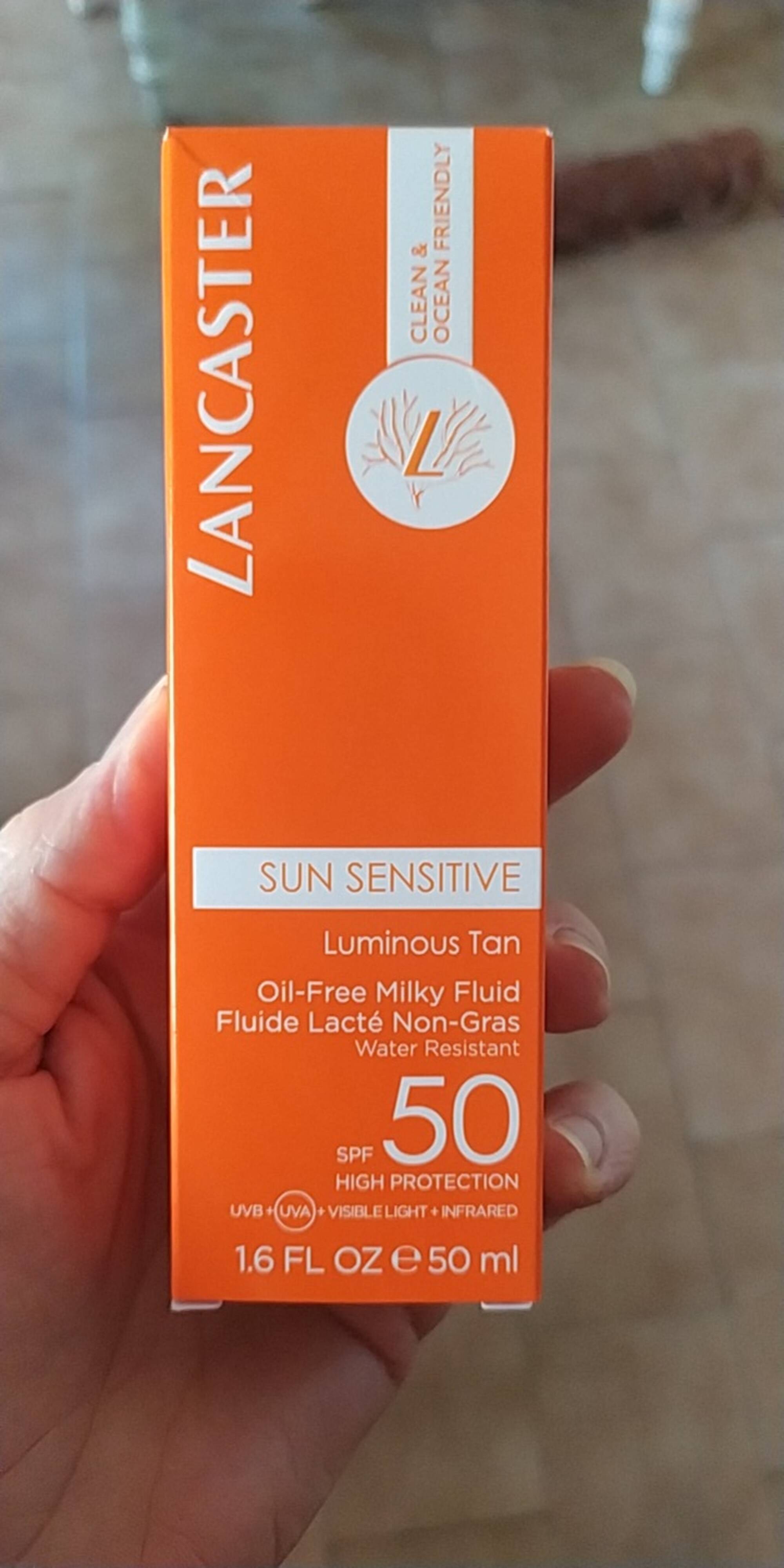 LANCASTER - Sun sensitive - Fluide lacté non-gras SPF 50