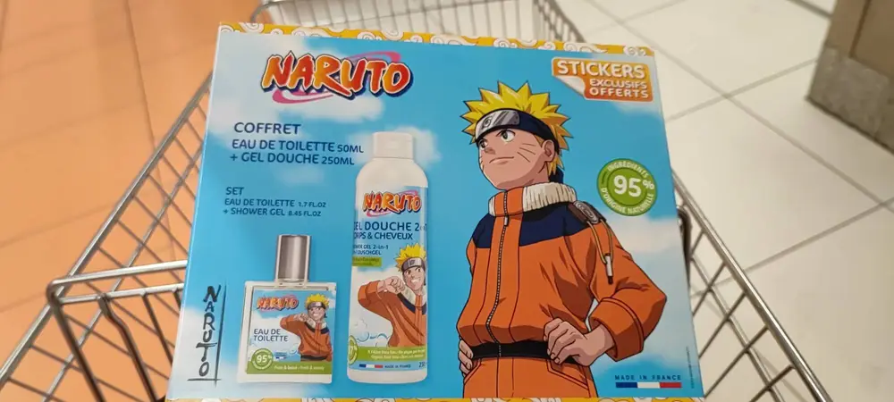 NARUTO - Coffret Eau de toilette + gel douche