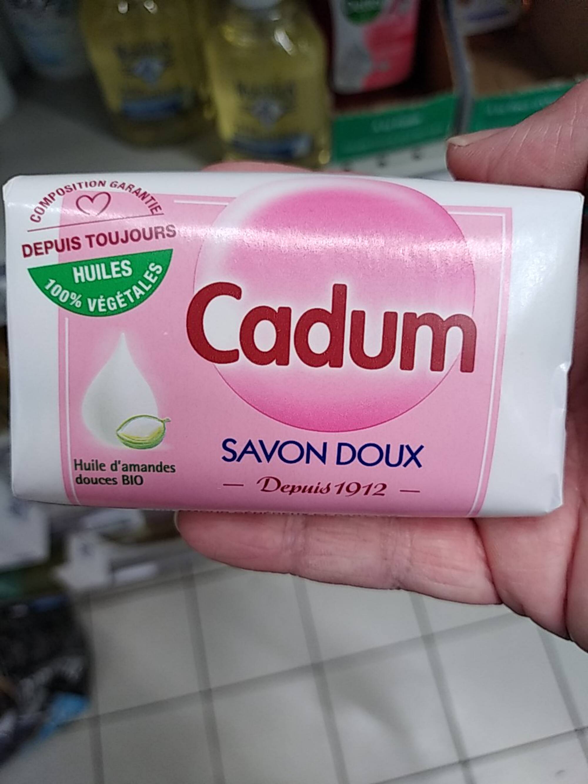 CADUM - Savon doux à l'huile d'amandes douces bio