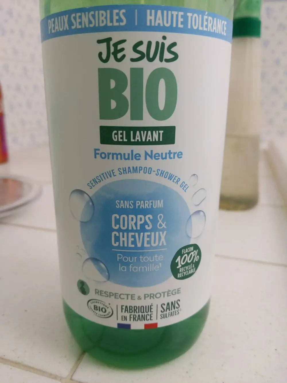 JE SUIS BIO - Gel lavant formule neutre corps & cheveux