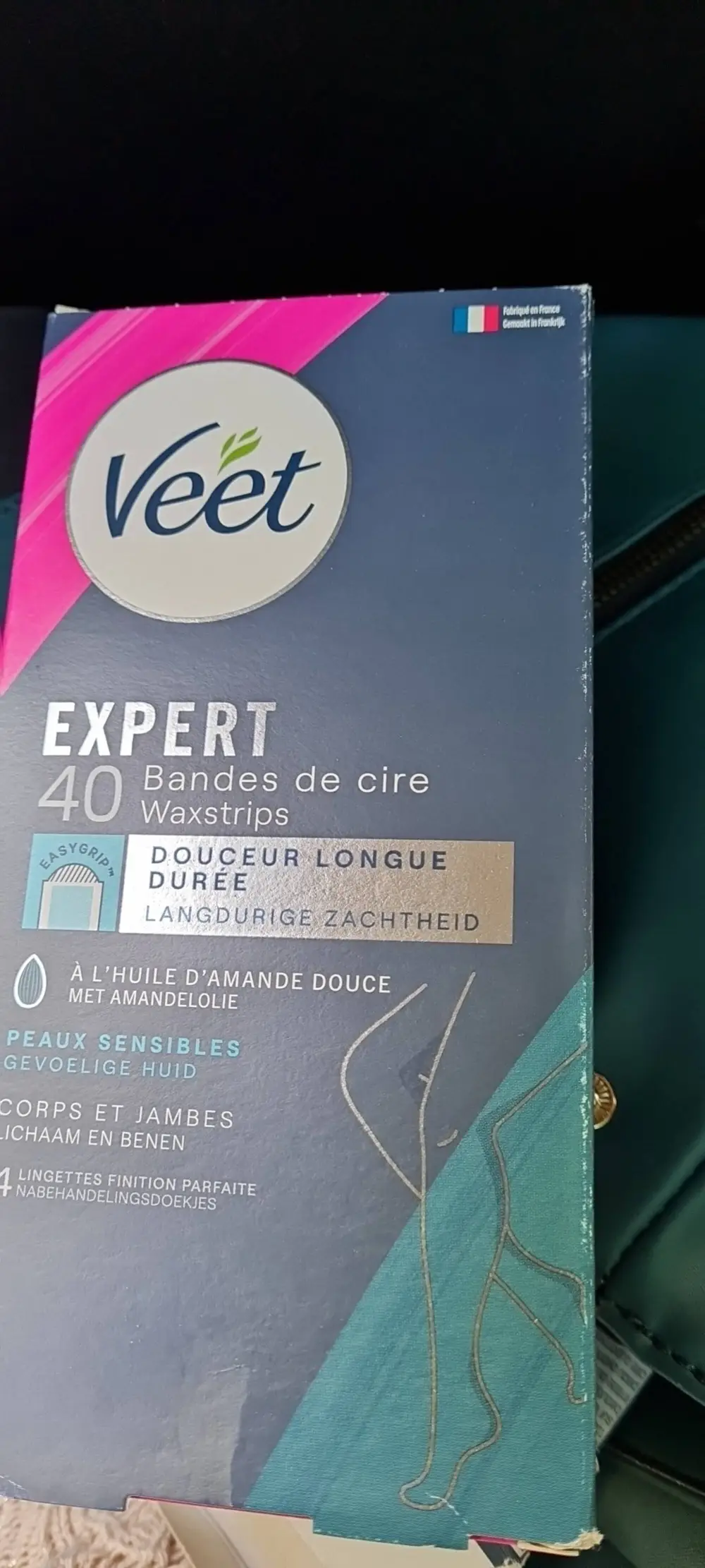 VEET - 40 bandes de cire à l'huile d'amande douce