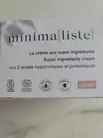 MINIMALISTE - La crème aux super ingrédients 