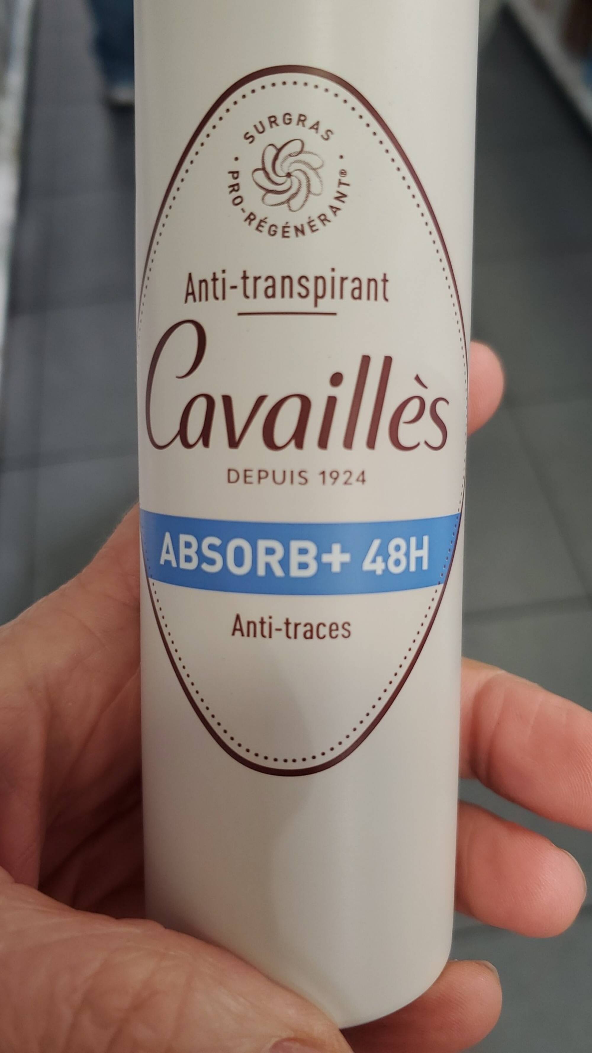 CAVAILLES - Anti-transpirant Absorb+ 48h