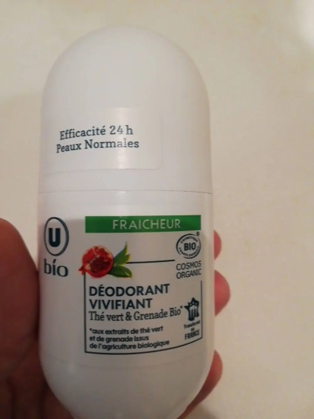 U BIO - Fraîcheur - Déodorant vivifiant 24h peaux normales