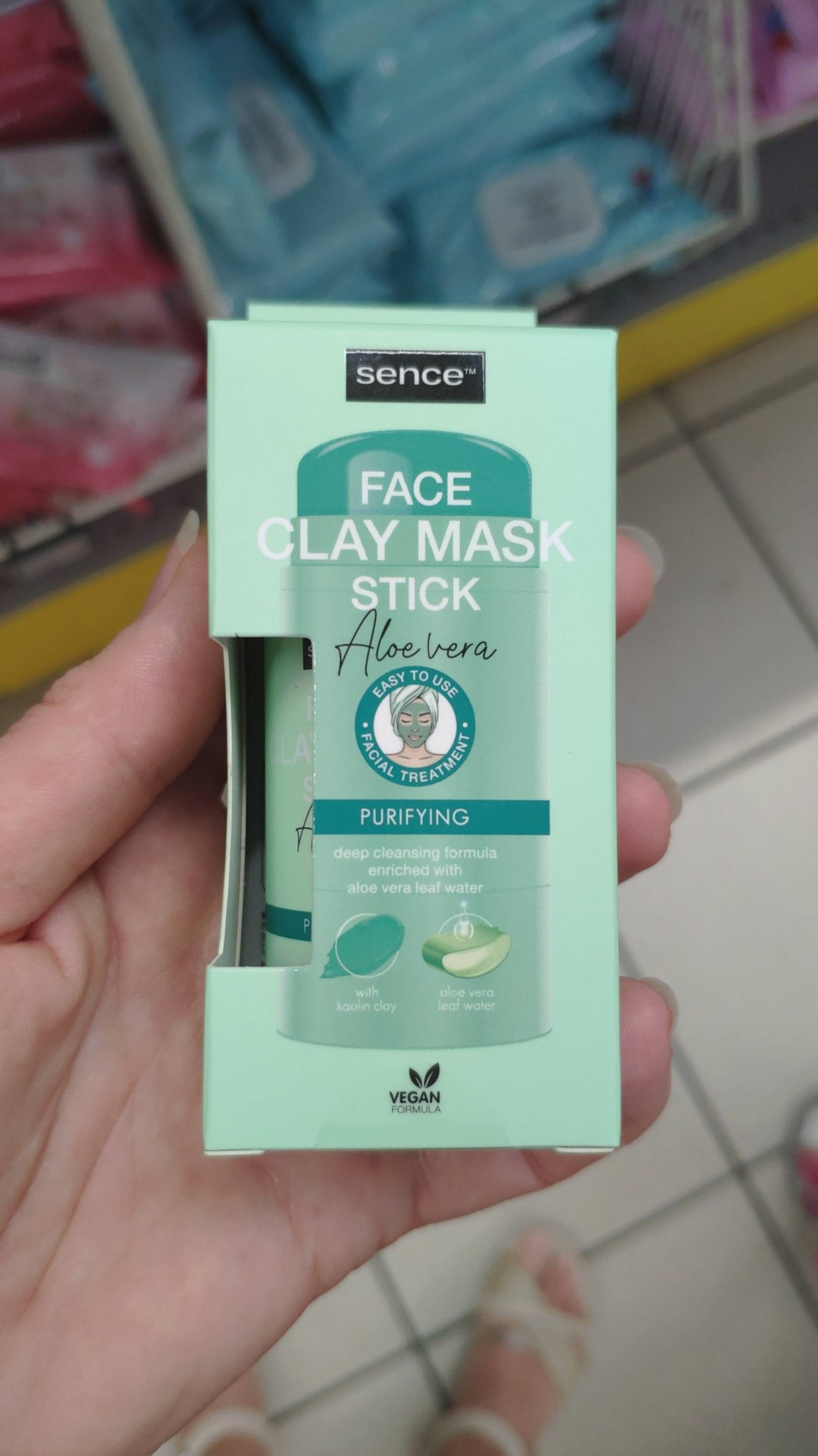 SENCE - Face clay mask stick aloe vera