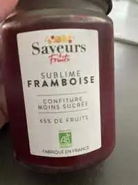 SAVEURS DE FRUITS - Sublime framboise