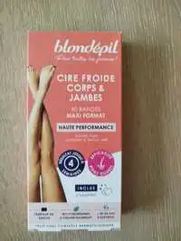 BLONDÉPIL - Cire froide corps et jambes