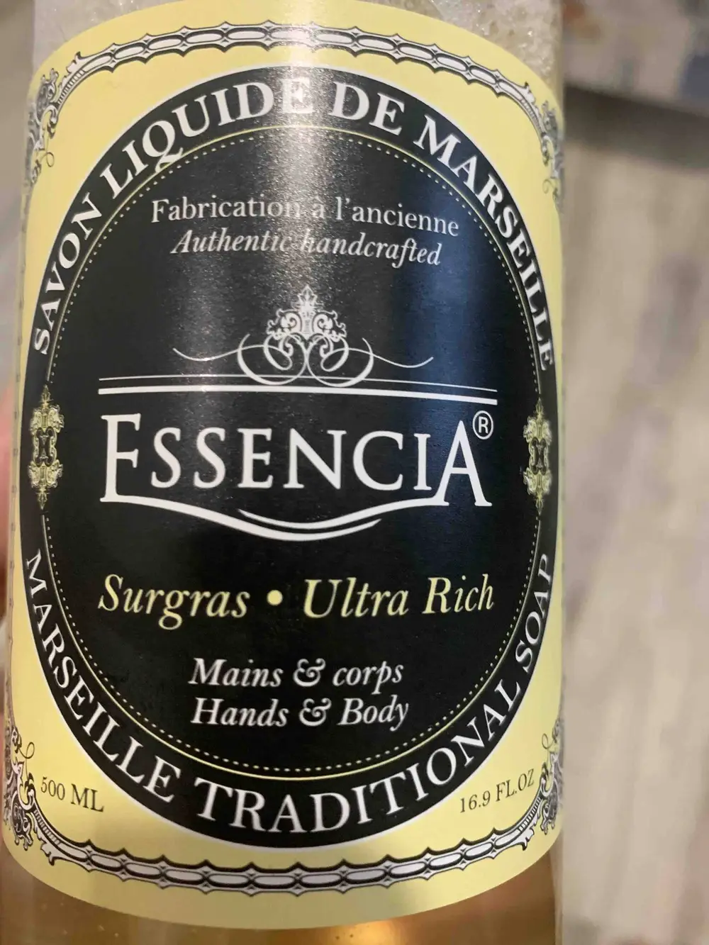 ESSENCIA - Savon liquide de Marseille surgras mains & corps