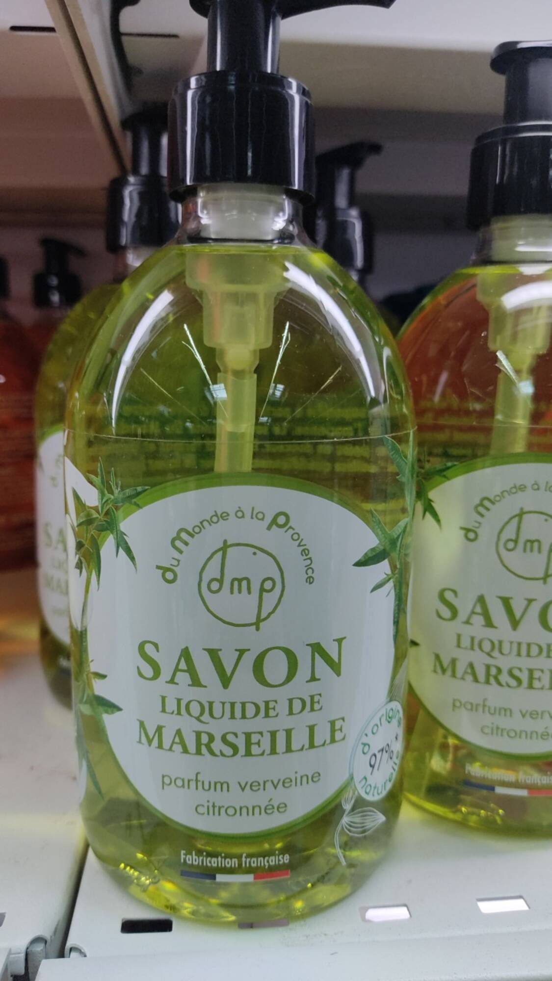 DU MONDE À LA PROVENCE - Parfum verveine citronnée - Savon liquide de Marseille