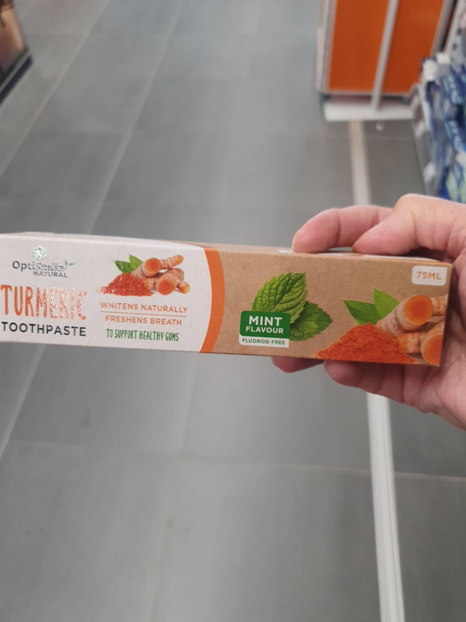 OPTISMILE - Turmeric - Toothpaste mint flavour