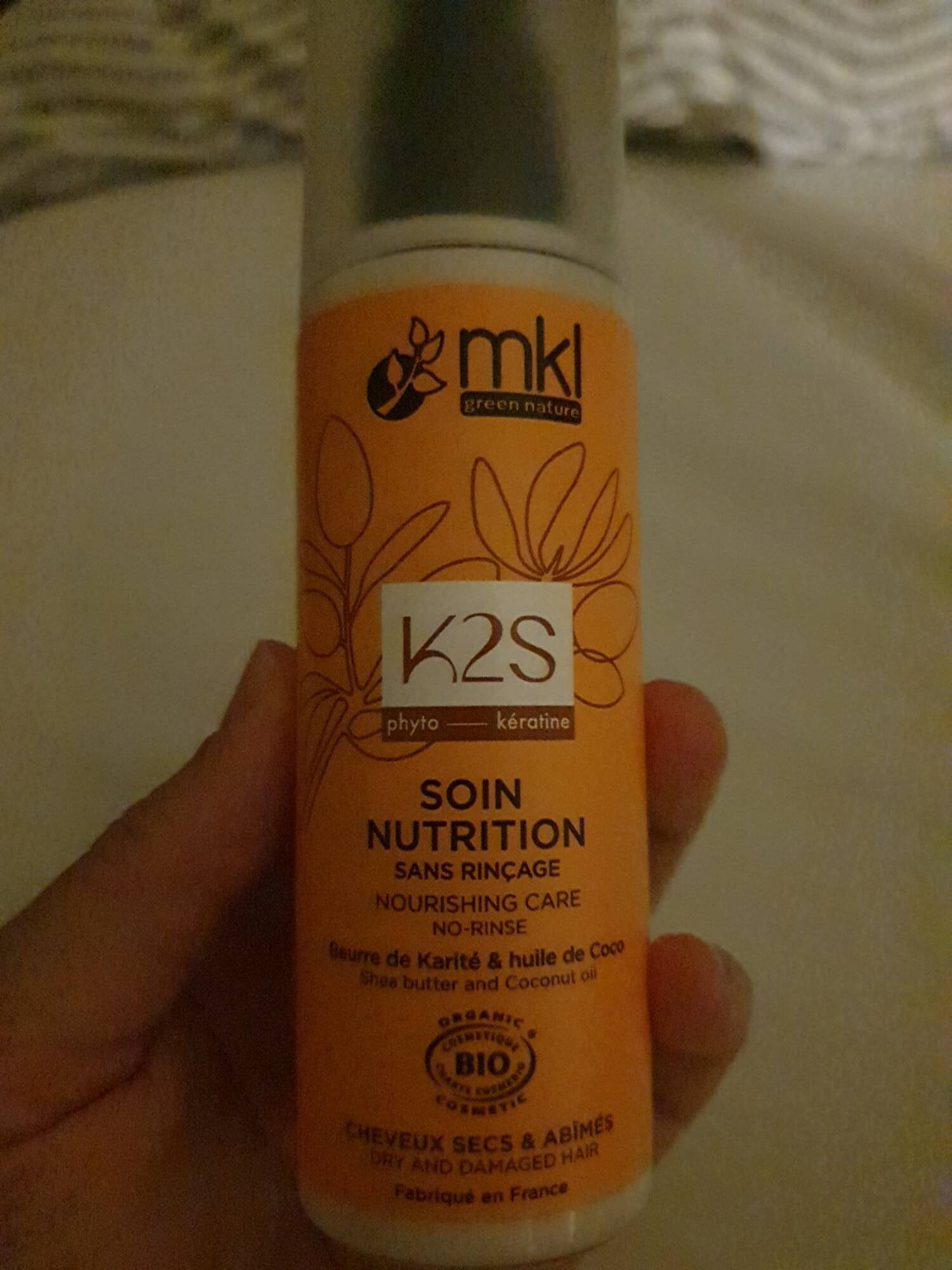 MKL GREEN NATURE - K2S phyto kératine - Soin nutrition sans rinçage