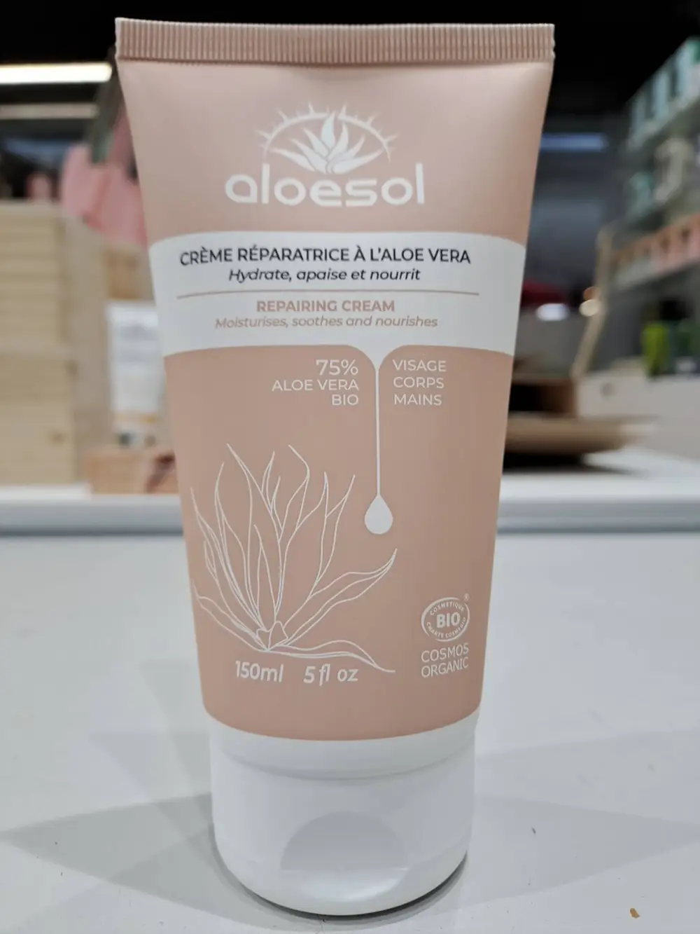 ALOESOL - Crème réparatrice aloe vera 