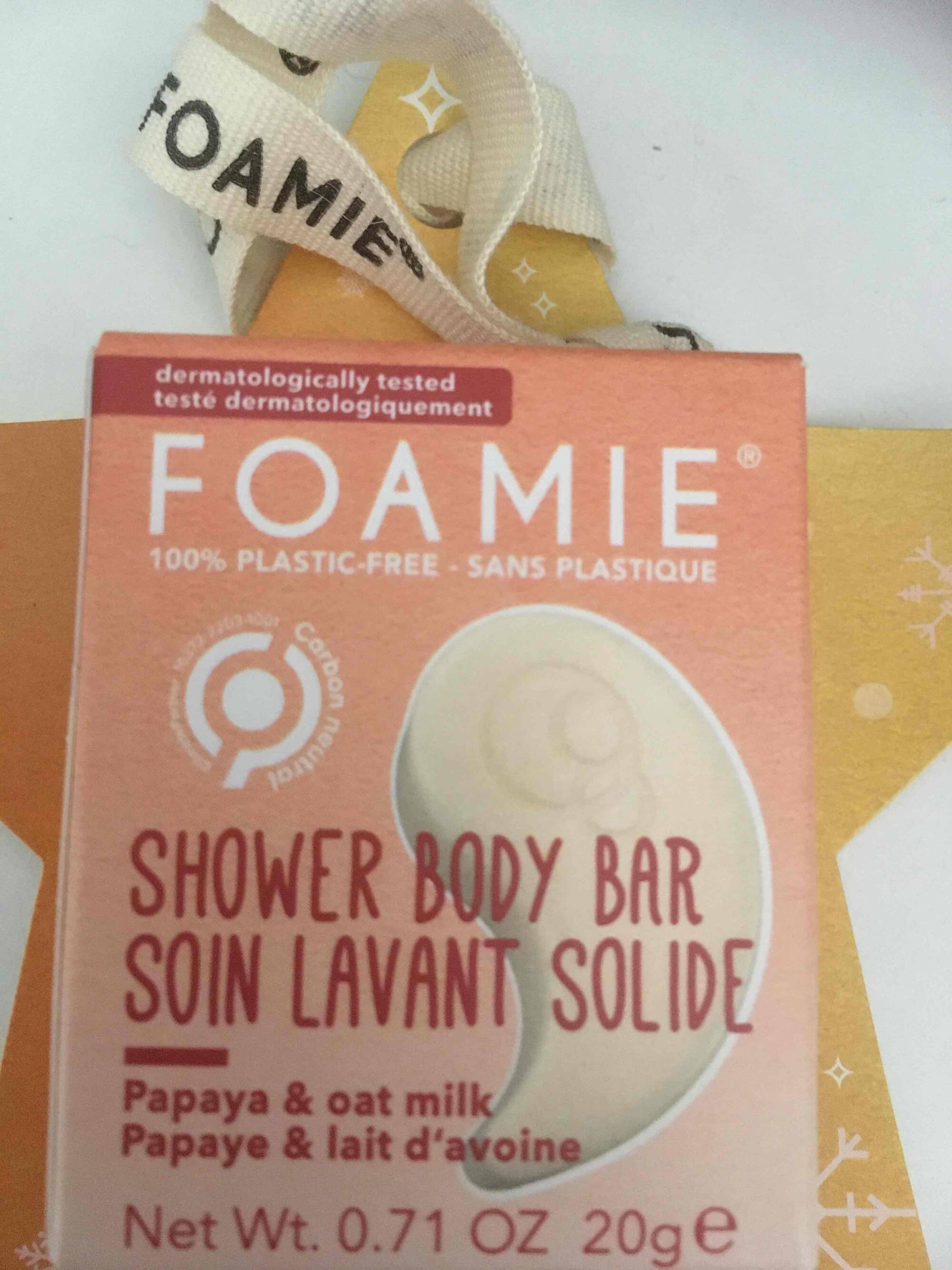 FOAMIE - Soin lavant solide au papaye & lait d'avoine