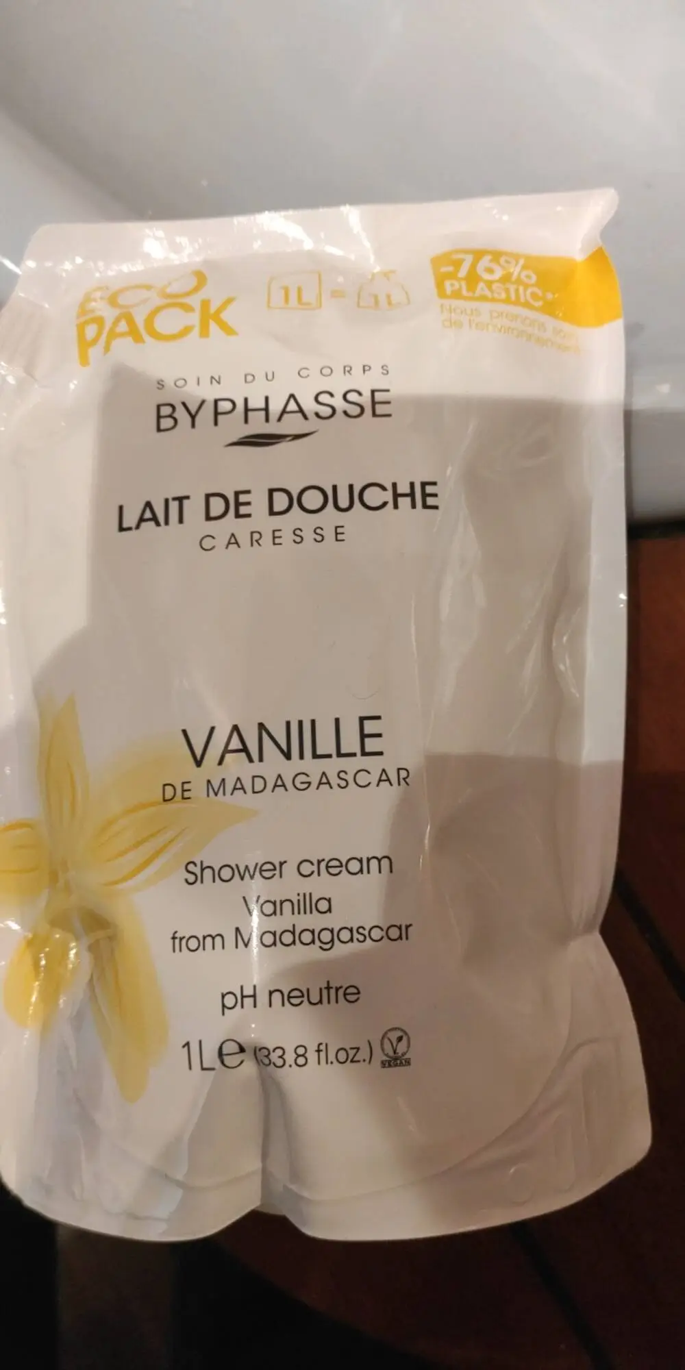 BYPHASSE - Vanille de Madagascar - Lait de douche caresse 