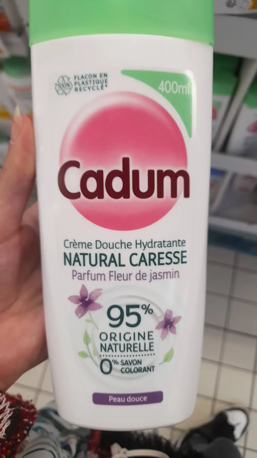 CADUM - Natural caresse - Crème douche hydratante fleur de jasmin