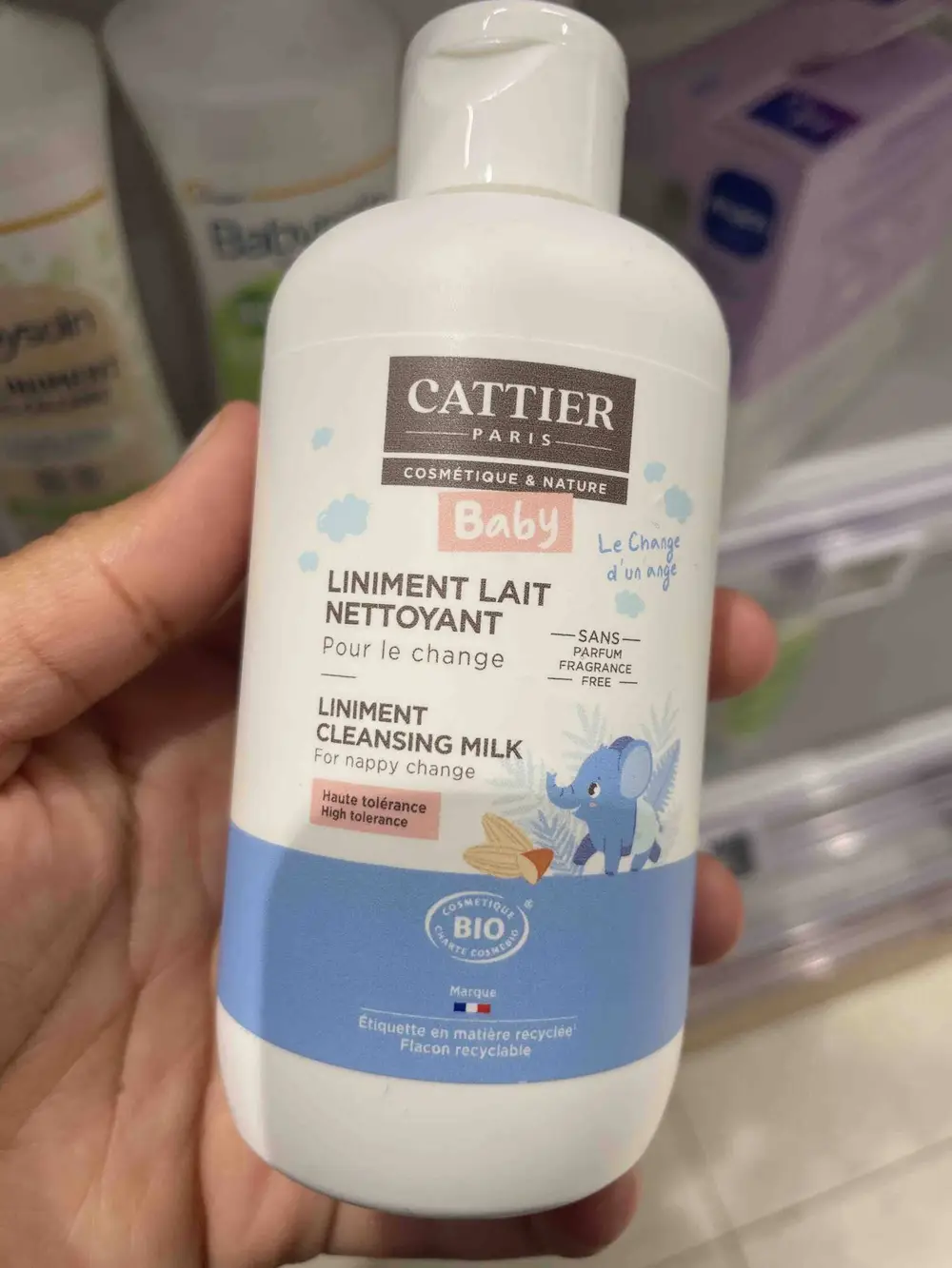 CATTIER - Liniment lait nettoyant pour le change