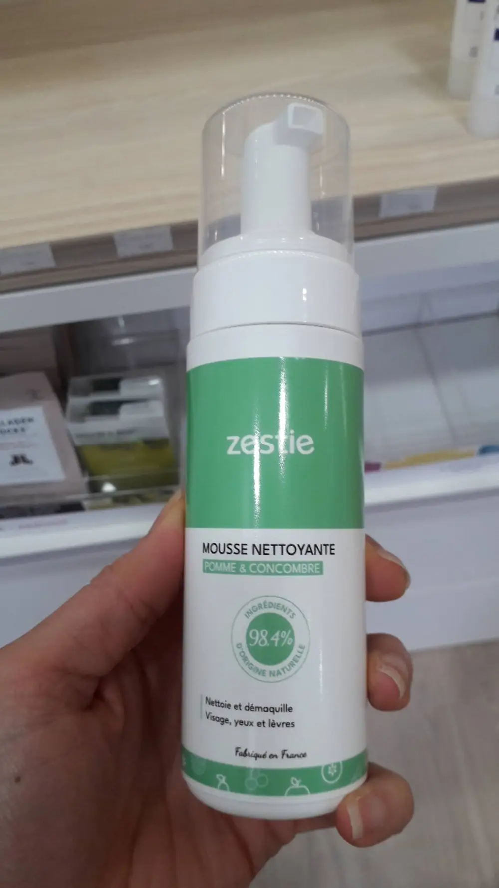 ZESTIE - Mousse nettoyante pomme et concombre