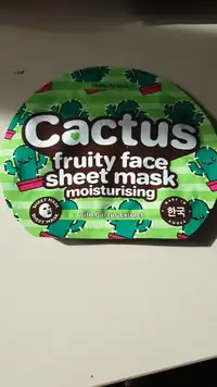 THE BEAUTY DEPT - Cactus - Fruity face sheet mask moisturising