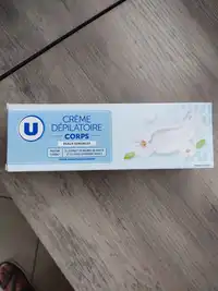 U - Crème dépilatoire corps peaux sensibles