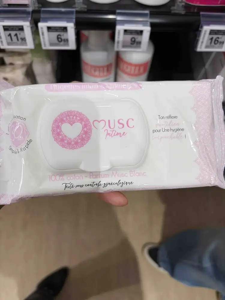 MUSC INTIME - Lingettes intimes naturelles